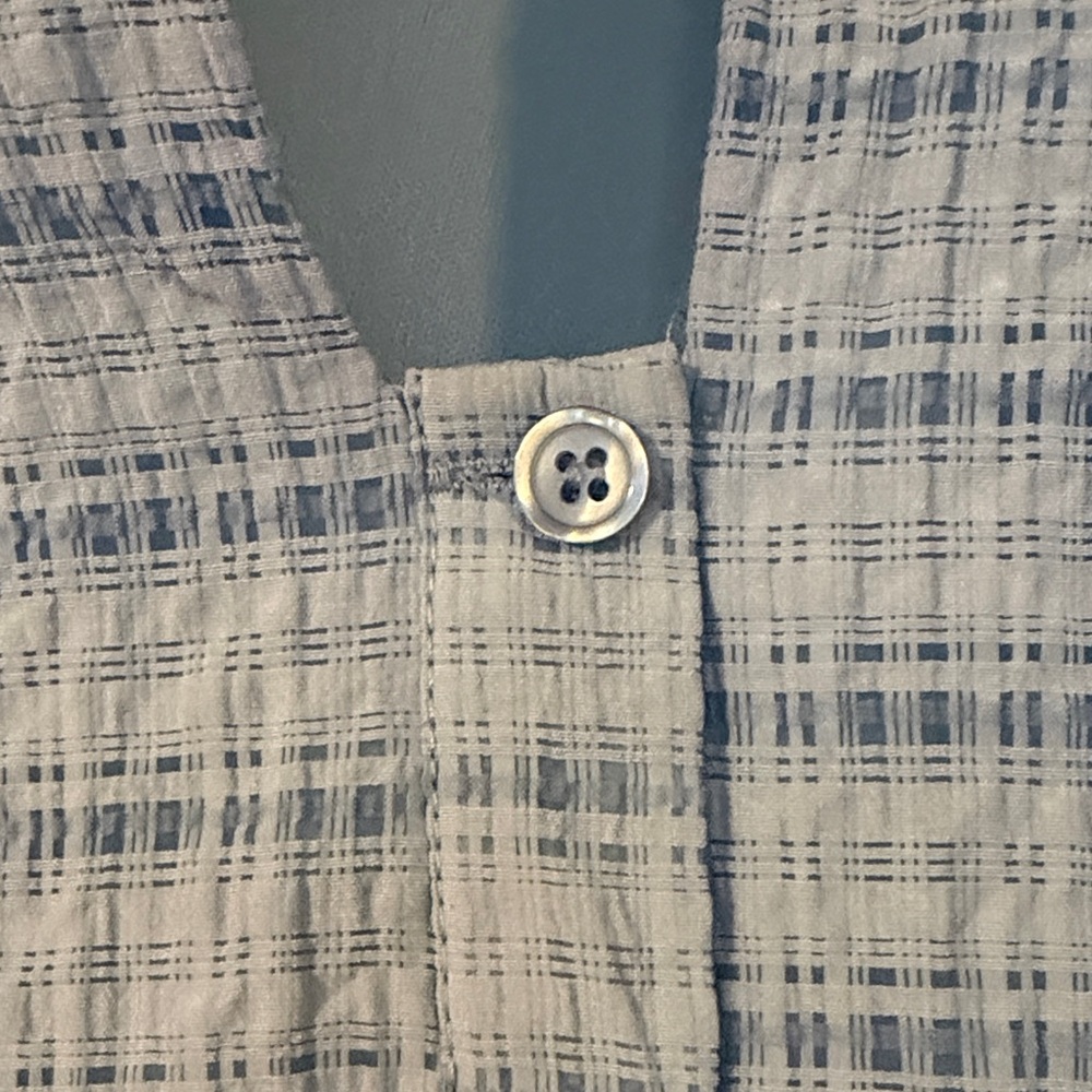 entro Light Blue Plaid Midi Dress - Picture 6 of 7